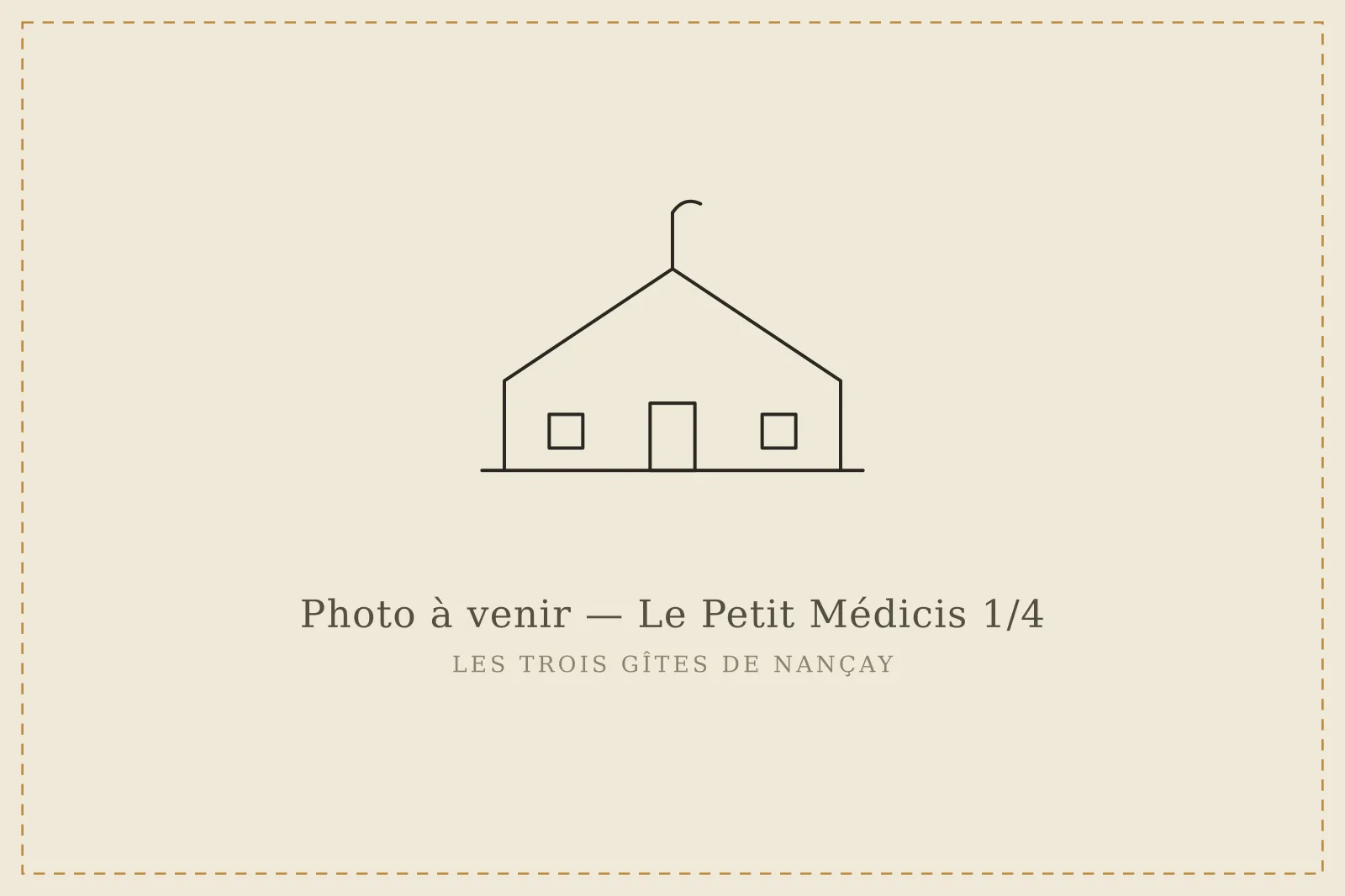 Façade du Petit Médicis à Nançay